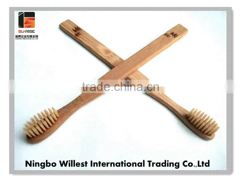 personalised logo print mini head kids bamboo toothbrushes