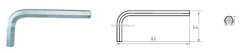 Heavy-Duty Hex Wrench Short Hex Key Wrench
