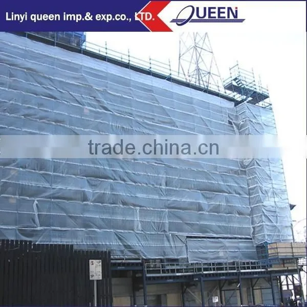 PE Leno Tarp Construction Plastic Reinforced Scaffold Sheeting for a clean construction site