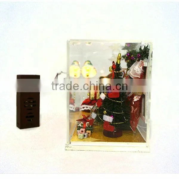 New Arrival Self-assembling Wooden Building Christmas Room HJ112264 3d puzzle maker