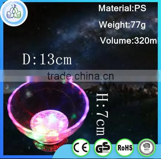 Led modern plastic ice cream bowl