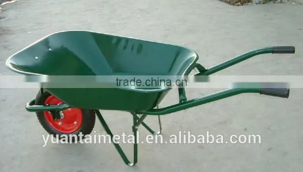 Qingdao cheap Heavy duty 150kg 65L garden wheelbarrow manufacture WB6201