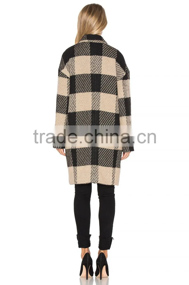 OEM service plus size 100% Wool women's coat keepwarmer