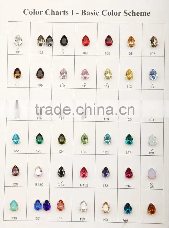 crystal beads square shaped point back for garment