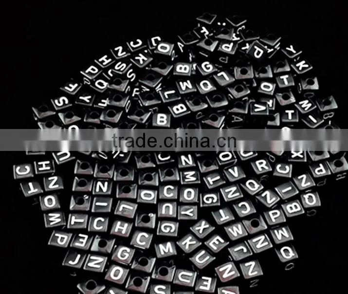 Acrylic Russian letter beads Polish letter beads various plastic alphabet letter beads kids toys accessories