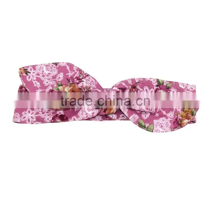 Boutique new style accessories baby pink polka dot headbands for little girl
