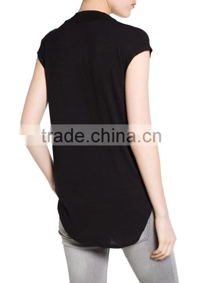 wholesale t shirt personnalise plain v-neck
