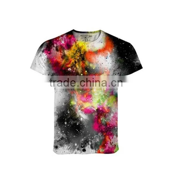 quick-dry material custom design die dye sublimation t shirts for man