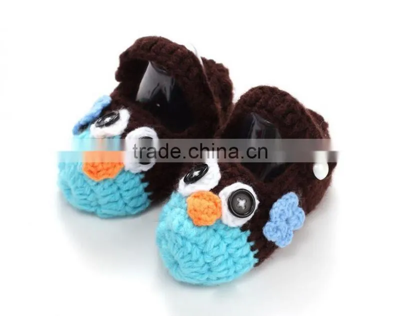 Handmade crochet baby shoes knitted newborn shoes