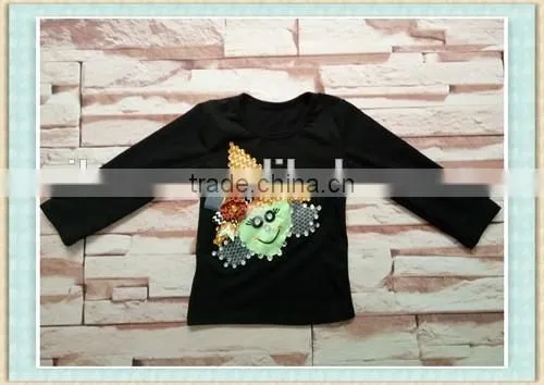 Factory price sales wholesale new design girls a Halloween boutique Cartoon demons outfits baby clothes