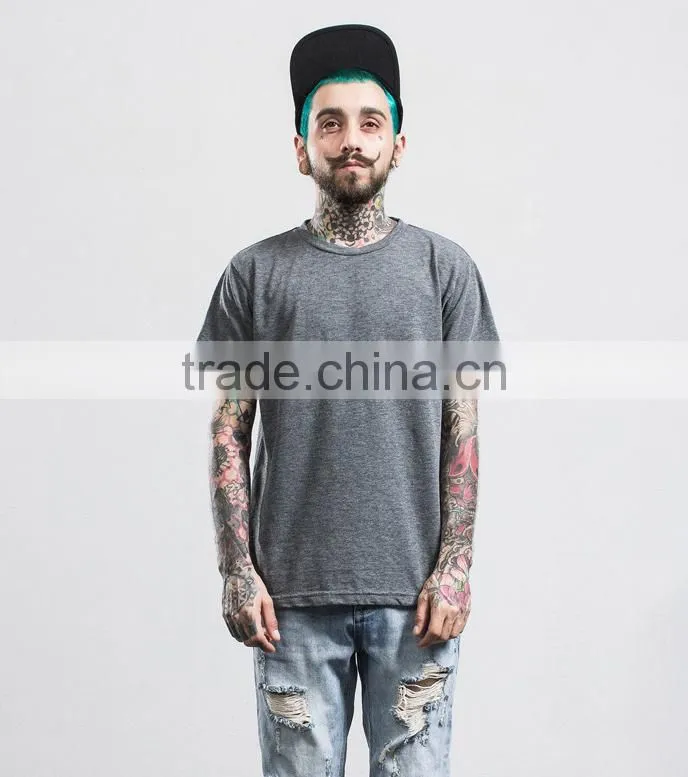 60%cotton 35polyester 5%spandex rayon slub cotton t-shirts for men