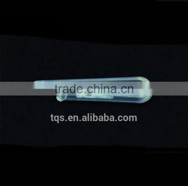 4.0*0.9*0.4cm Cheap With Teeth U-shape Clips Transparent Plastic Clips for Packing