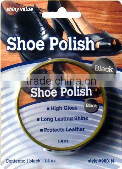 Shiny Value series high quality shoe polish in tin box