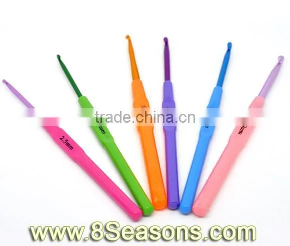 12PCs Aluminum Crochet Hooks, 2.5-5.0mm,Customize