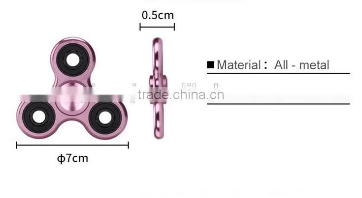 2017 Hot sale Aluminum Alloy Edc Fidget spinner toys