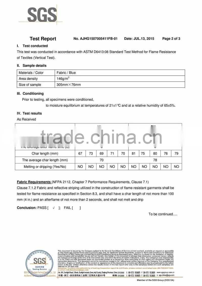 Fire protective woven and knitting aramid fabric