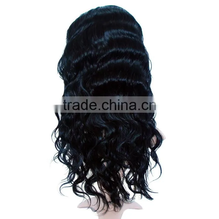 Wholesale 130% Density Body Wave Brazilian Human Hair Extensions Wigs