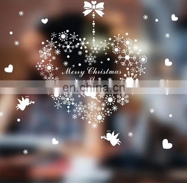 Christmas Heart Shape Ring Window/Wall Sticker Christmas Decoration
