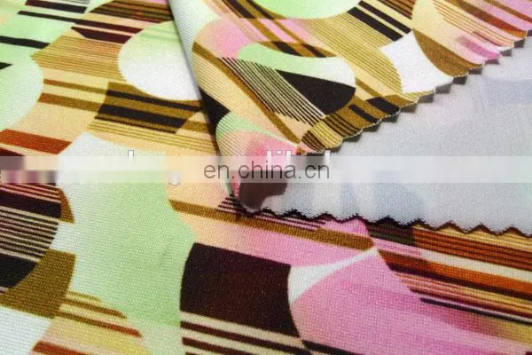 shaoxing winfar china wholesale DTY scuba knit digital printing on fabric for garment