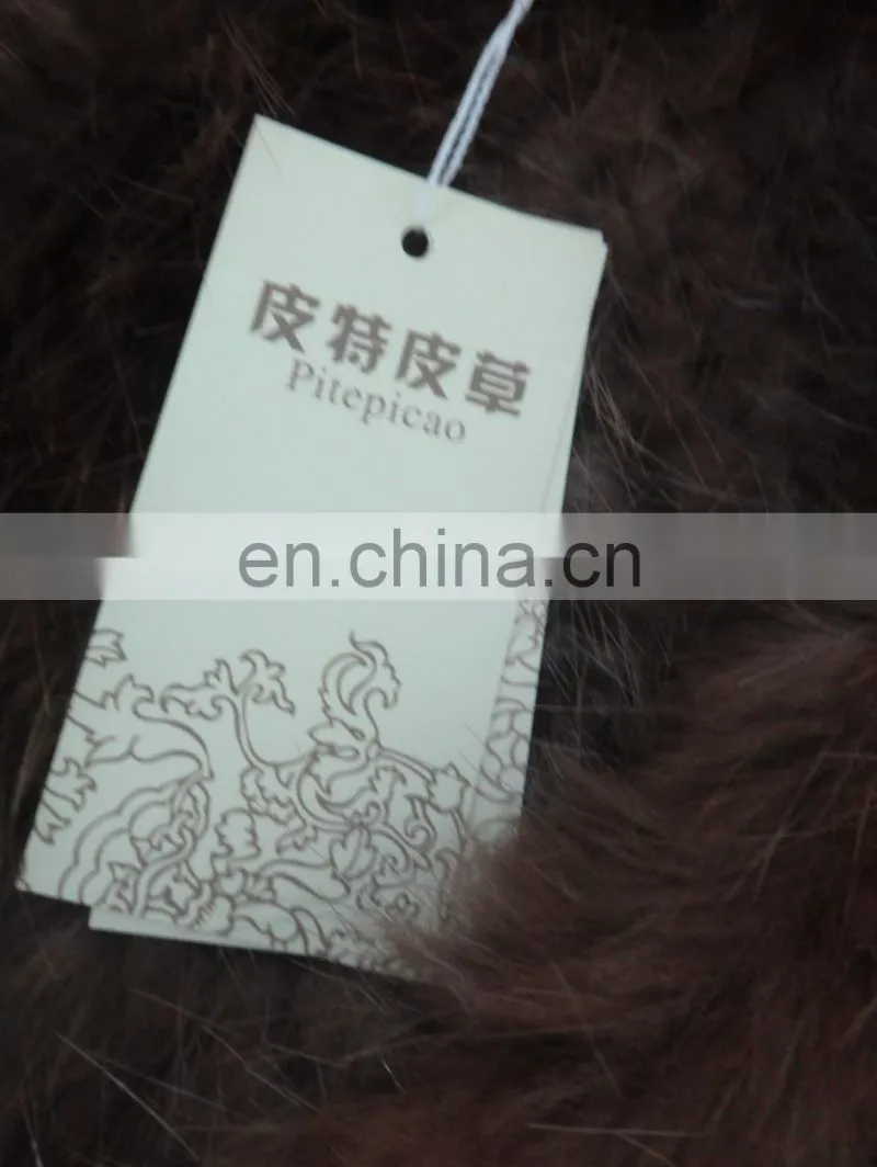 knitted real mink fur irregular vest for women