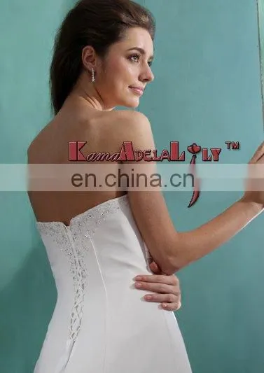 EB1995E 2015 hot sell spring taffeta lace sweet heart neckline bridal dress