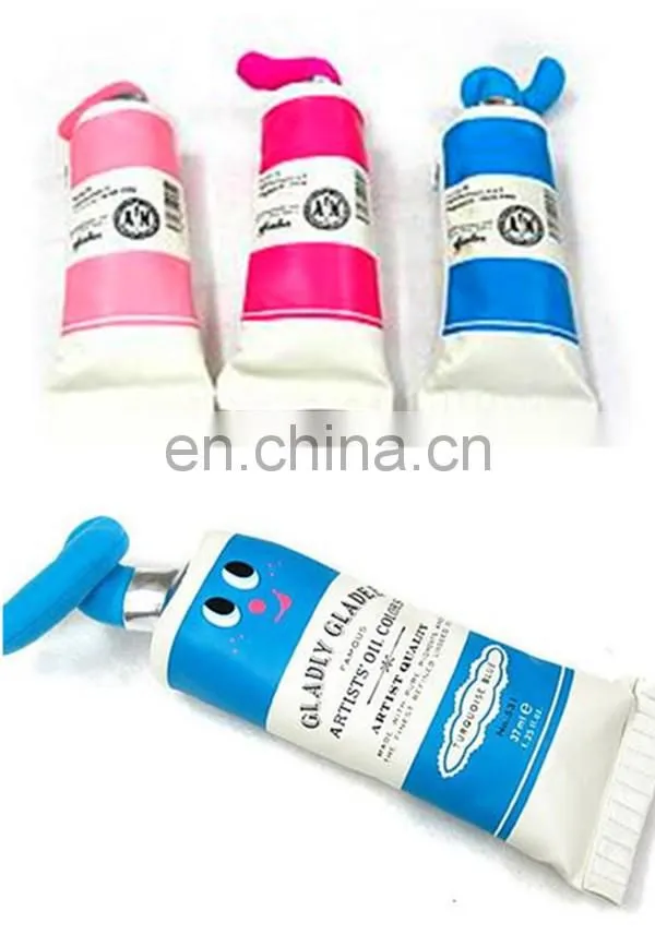 kwaii Artistic watercolor pen shape change coin purse pencil-case