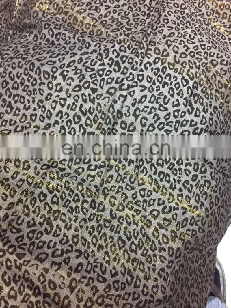cotton scarfs shimmer animal prints