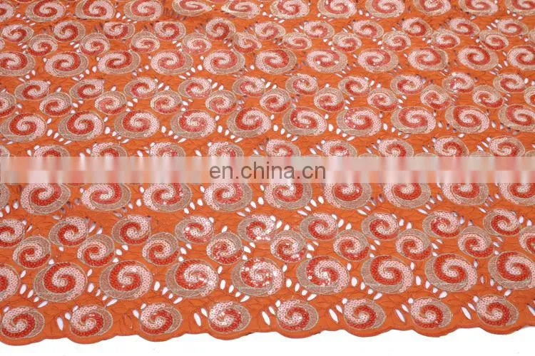 Best quality and fashionable embroidered organza lace fabric for party and tradtional wedding