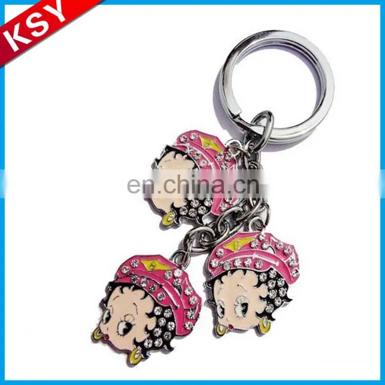 2017 New Custom key chain with leather