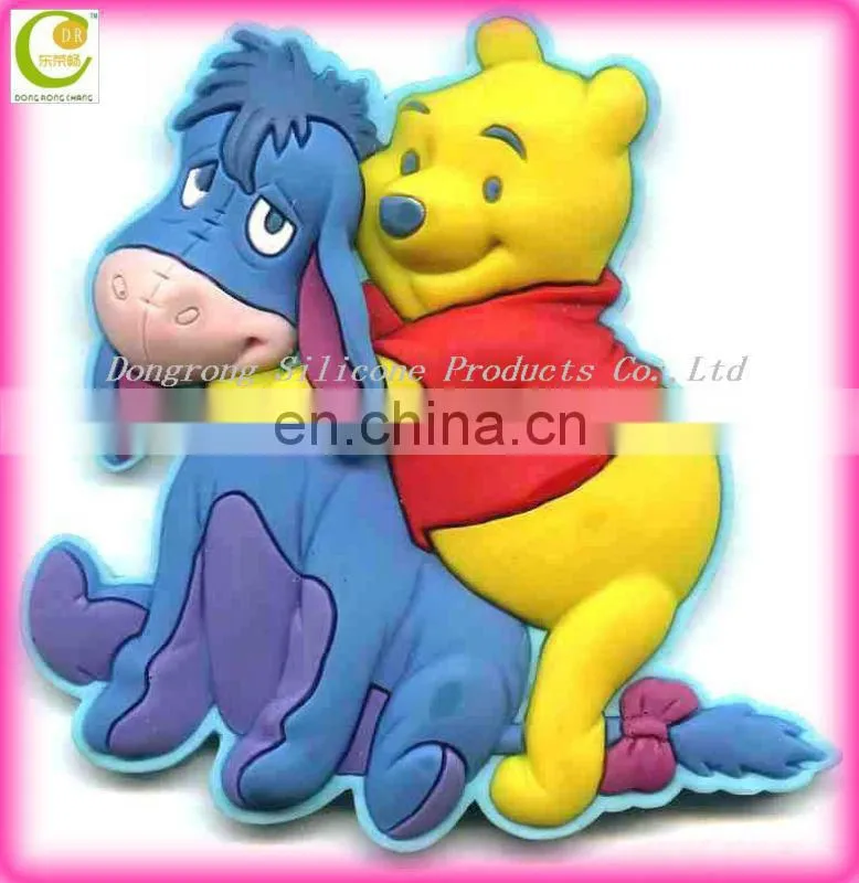 Lovely promotinal gifts 3d silicone rubber elephant keychain