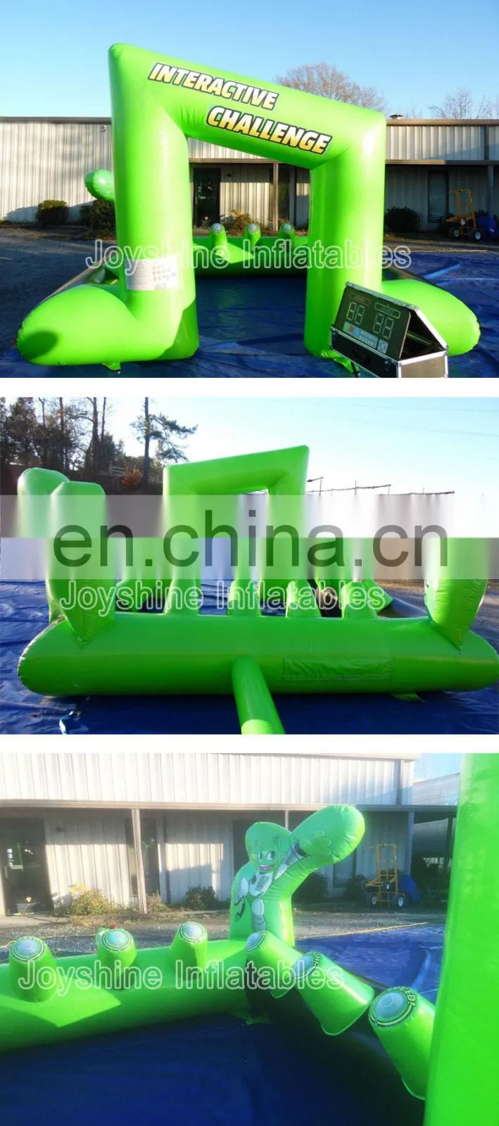 Wholesale Interactive Challenge IPS Lighting Zone Inflatable Boarding Battle Light Game, Interactive Challenge Inflatable