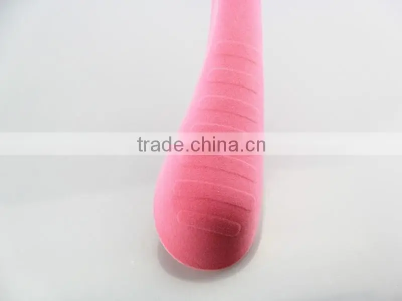 IMY-325 velvet pink hanger plastic velvet colorful hanger for children