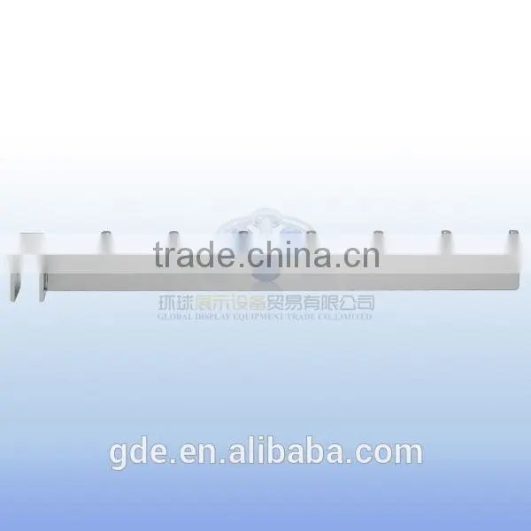 Metal chrome 7 pins display hook for crossbar