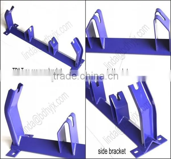 35 degree heavy duty angle steel metal conveyor bracket for conveyor roller support roller conveyor
