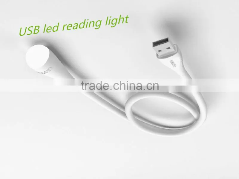 popular usb lighting working light White 0.5w DC 3V black bendable easy carrying