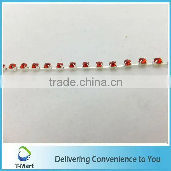 cadeia de strass cristal decorativo atacado corte