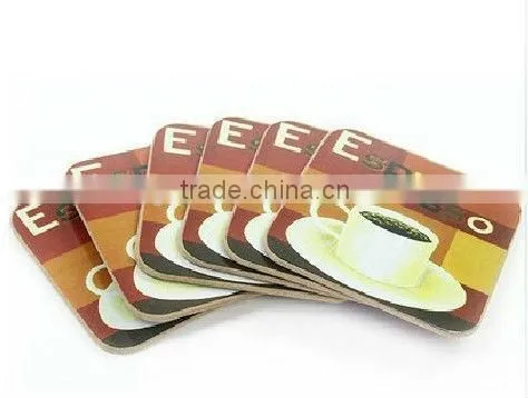 cork board coaster set in bulk, beer drink coaster in a set with box