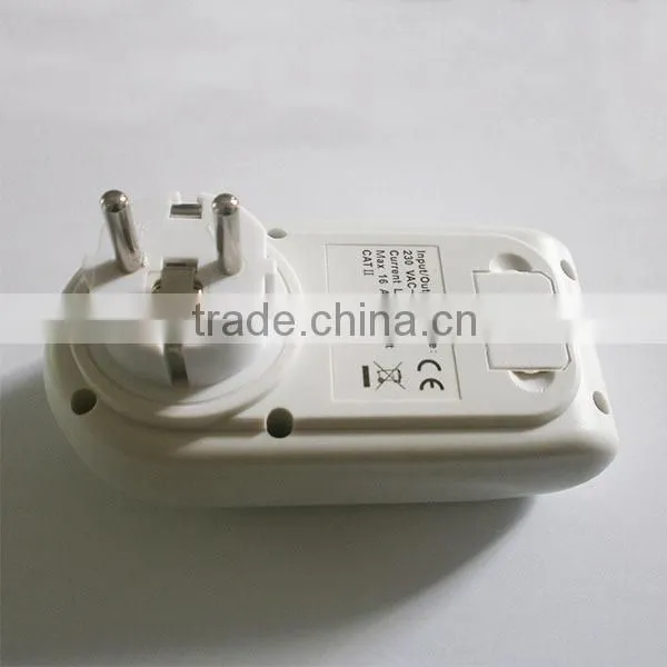 230V Europe Standard Single Phase Consumption Watt Meter