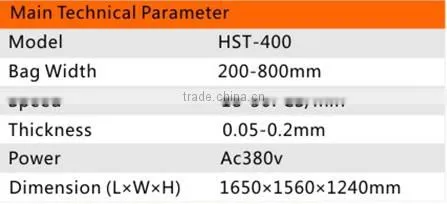 Factory price automatic Soft Loop Handle Plastic Bag Making Machine