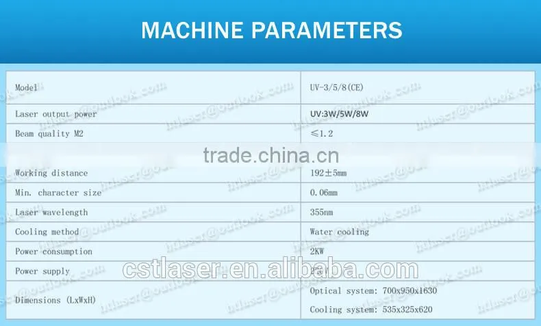 UV laser marking machine for Single crystal silicon