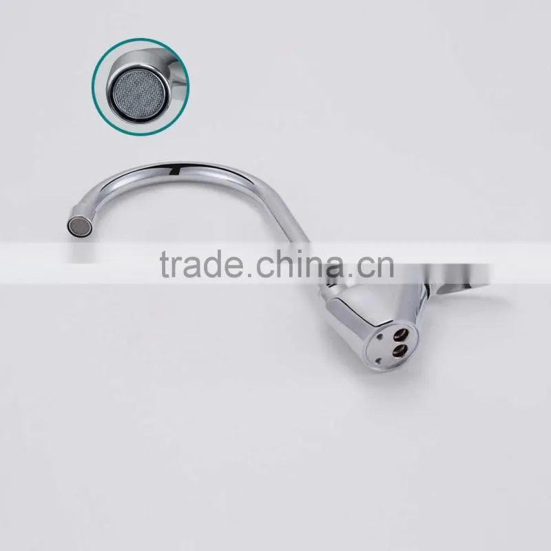 Brass Single Lever Goose Neck Kitchen Sink Faucet Italian Kitchen Faucets