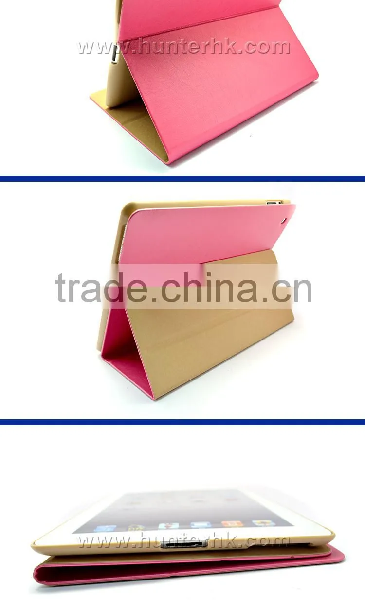 Soft Material PU Leather Tablet Case For iPad 2