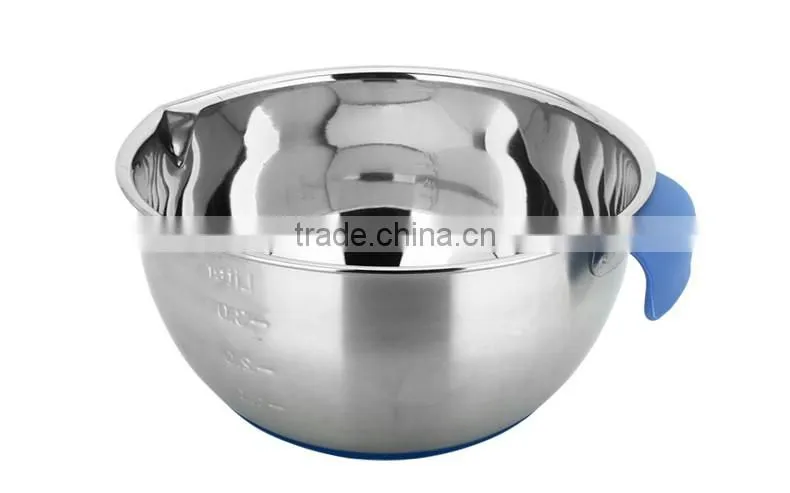 chinese stainless steel kitchenware wholesale stainless steel mixing bowls with handle