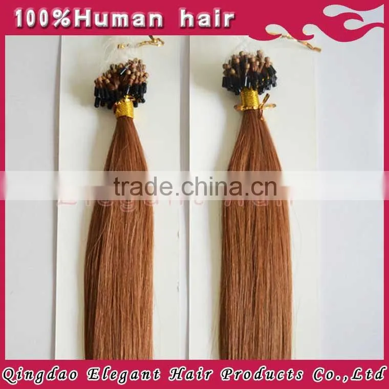 2014 micro loop hair extension,100%Brazilian virgin hair,various colors