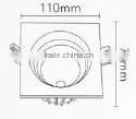 High luminance cob 5W10W LED recessed downlight round /square 2/3 warranty