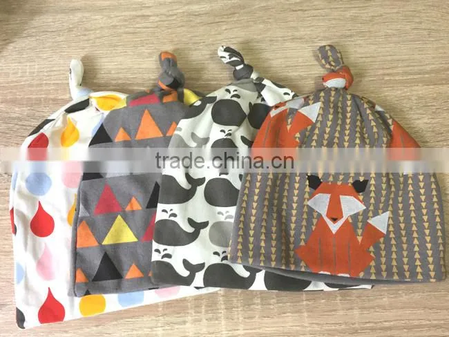 2015 Wholesale Newborn Baby Hats Pure Cotton Children Hats