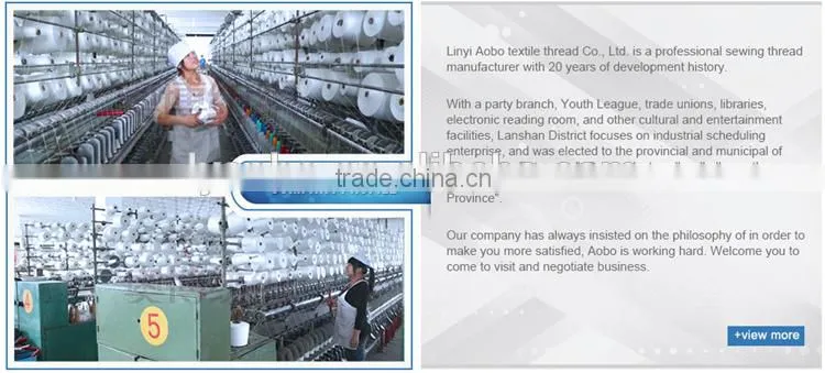 Hot sale 100% polyester bag closer thread in plastice tube for bag closer machine