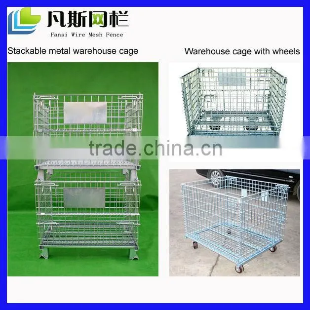Metal galvanized steel cage mesh pallet