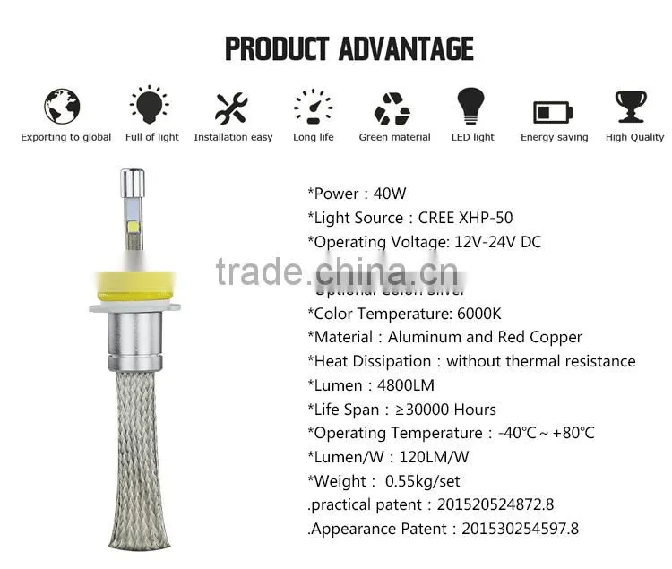 H4 H13 9004 9007 High Lumen g5 Led Headlight Bulbs Low Power