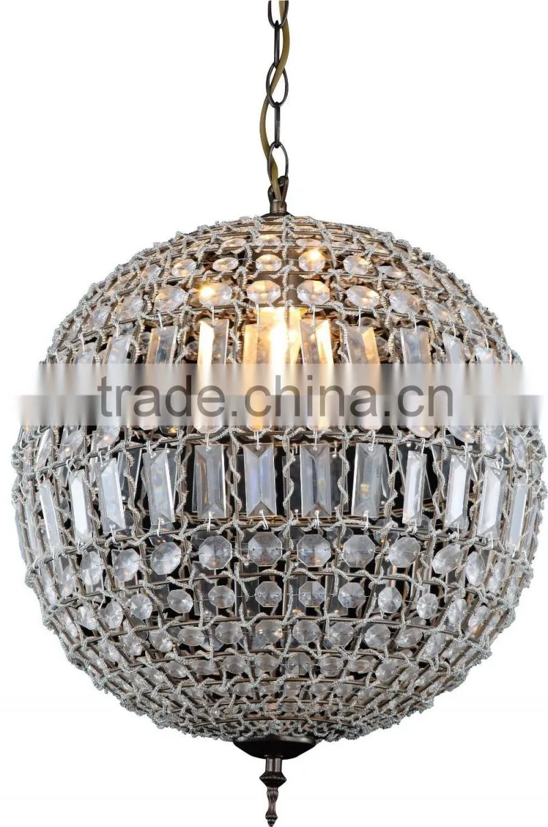 Crystal Round Pendant Light